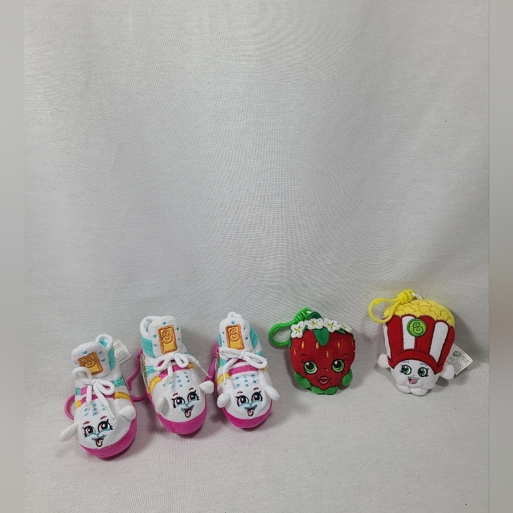 Shopkins Plush Hanger Backpack Clip Keychain Lot Of 5